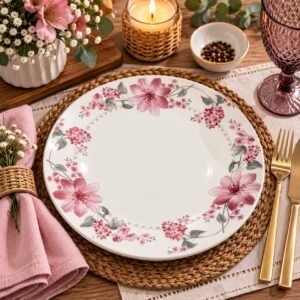Plato playo flores 25cm
