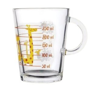Jarro animalitos vidrio medidor 385ml