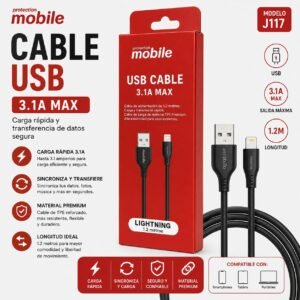 CABLE MOBILE IPHONE 3.1A MAX
