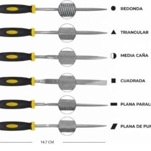 JUEGO DE LIMAS 6PCS