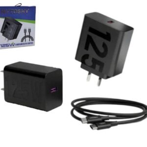 CARGADOR ULTRA RAPIDO 125W TIPOC Y USB A TIPO "C"