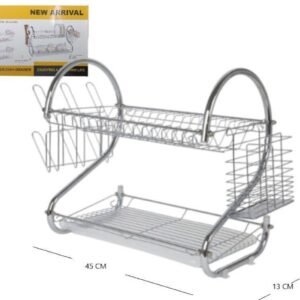 ESCURRIDOR SECA PLATO DE ACERO 45CM ANCHO X 26CM ALTO X 13CM PROF.